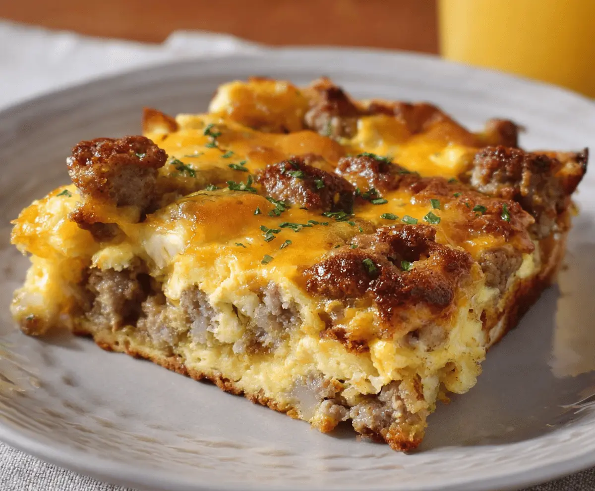 Easy Sausage and Egg Casserole Recipe