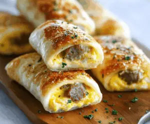 Sausage Egg Breakfast Roll-Ups