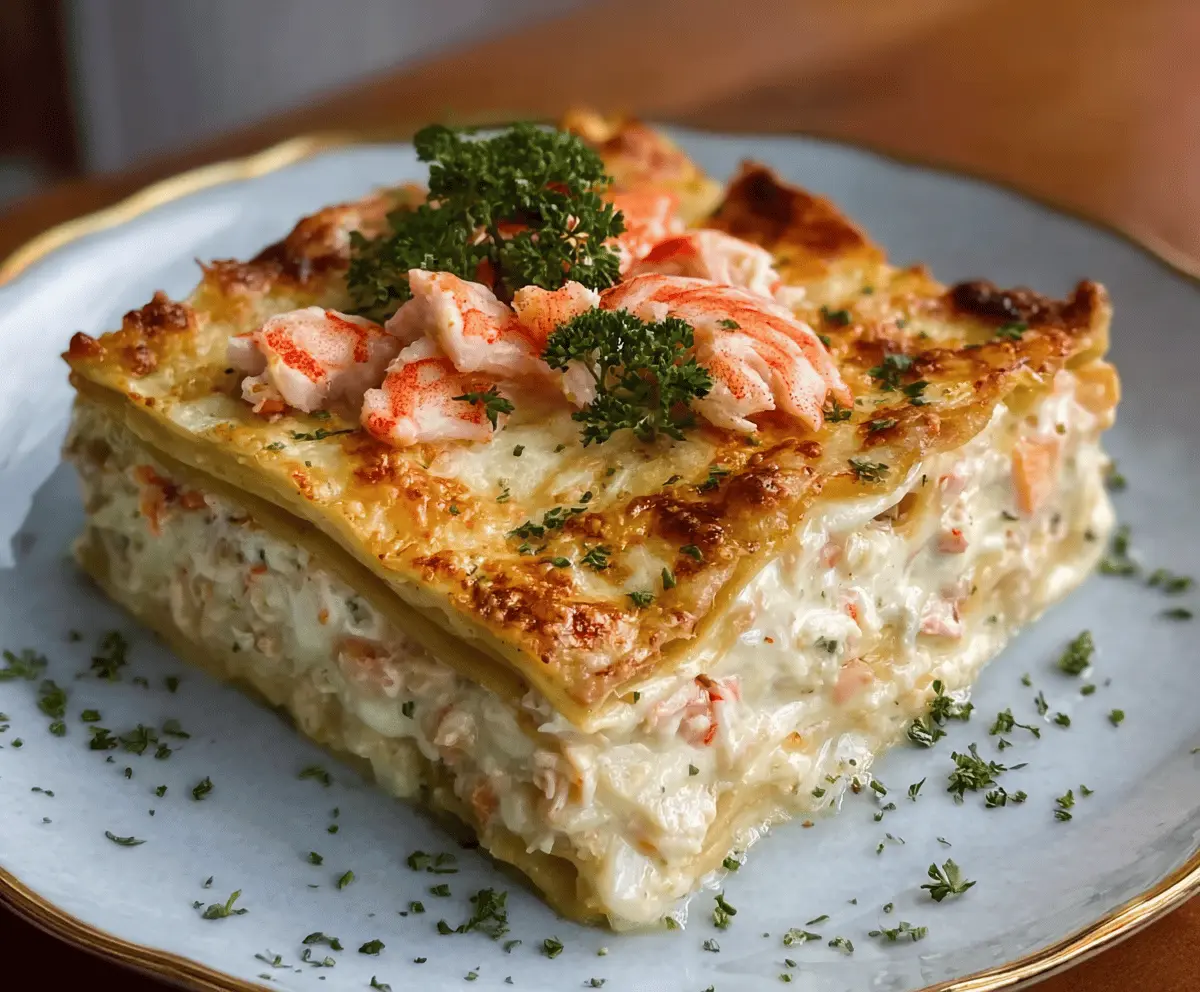 Easy Shrimp Crab Lasagna Recipe
