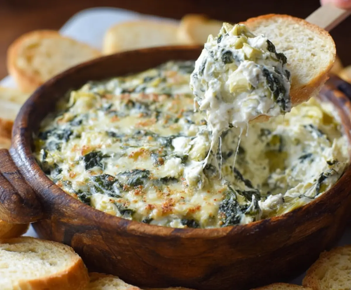 Easy Spinach Artichoke Dip Recipe