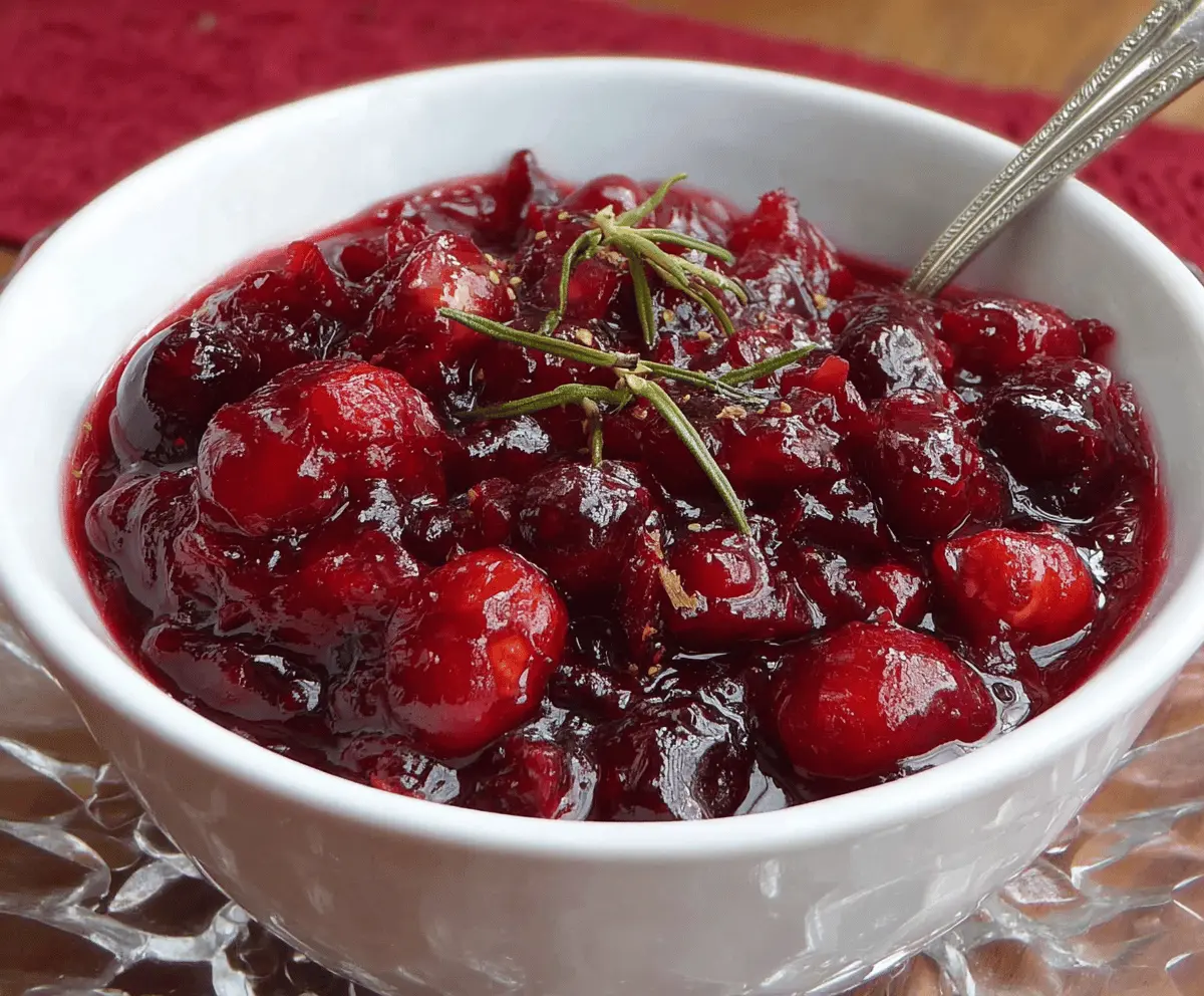 Easy Christmas Cranberry Sauce Recipe