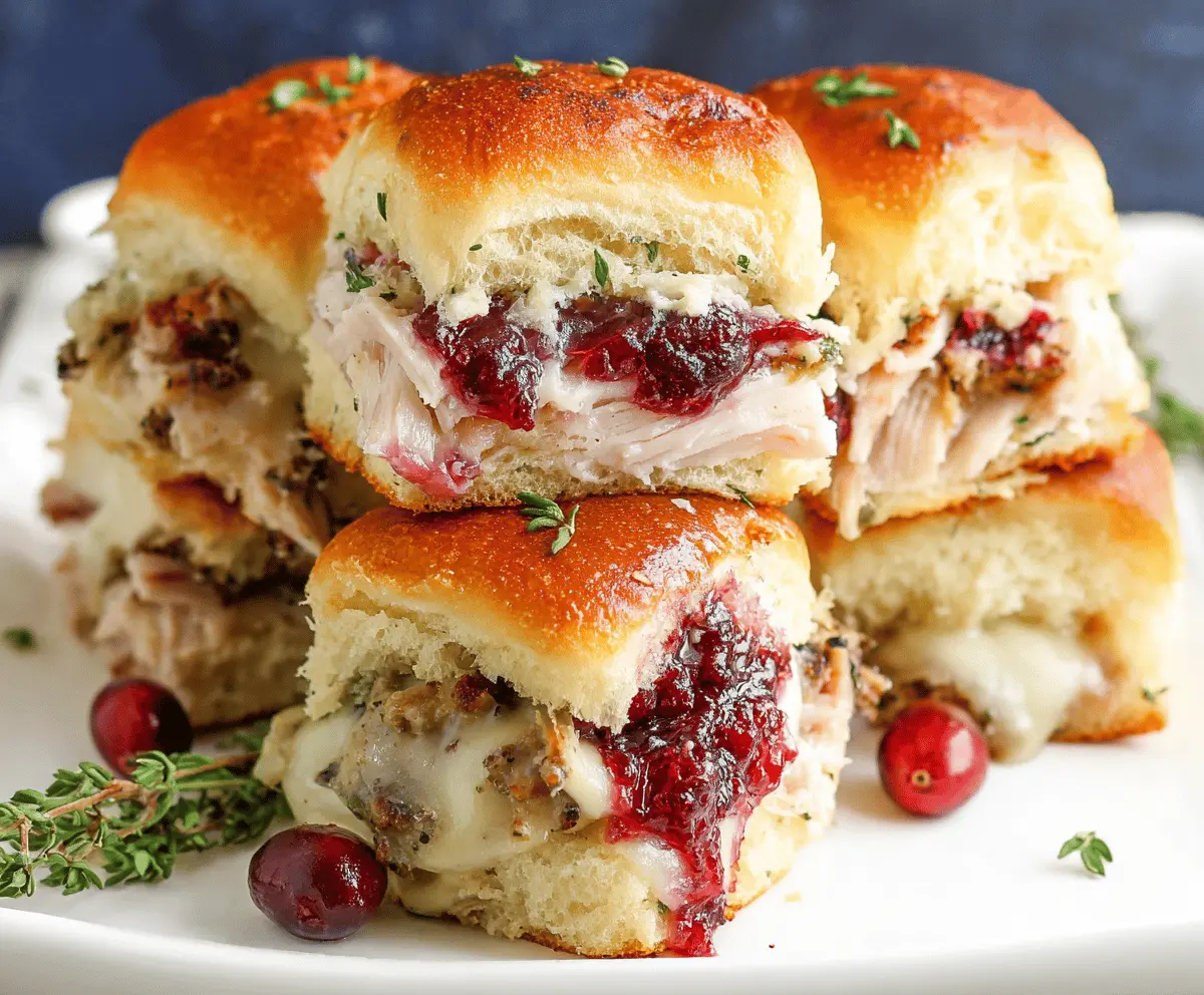 Easy Turkey Cranberry Sliders