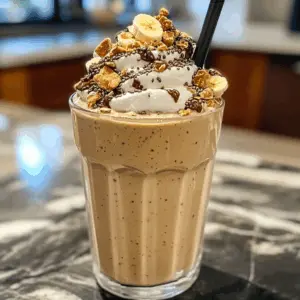 Chocolate Banana Peanut Butter Milkshake