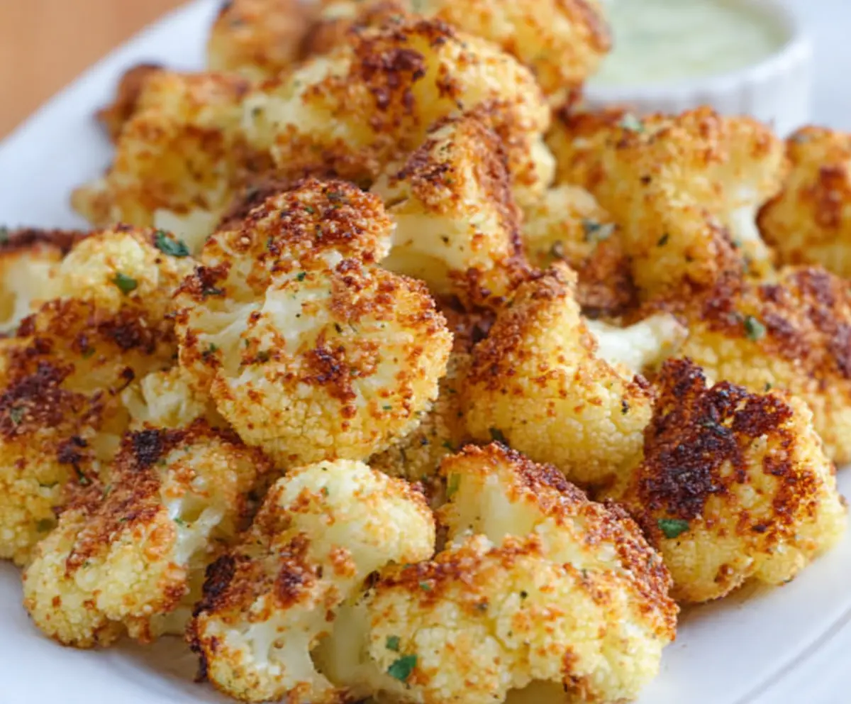 Crispy Air Fryer Parmesan Cauliflower