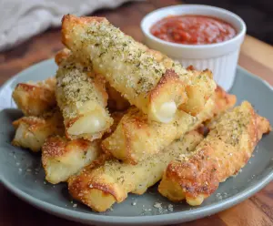 Air Fryer Wonton Mozzarella Sticks