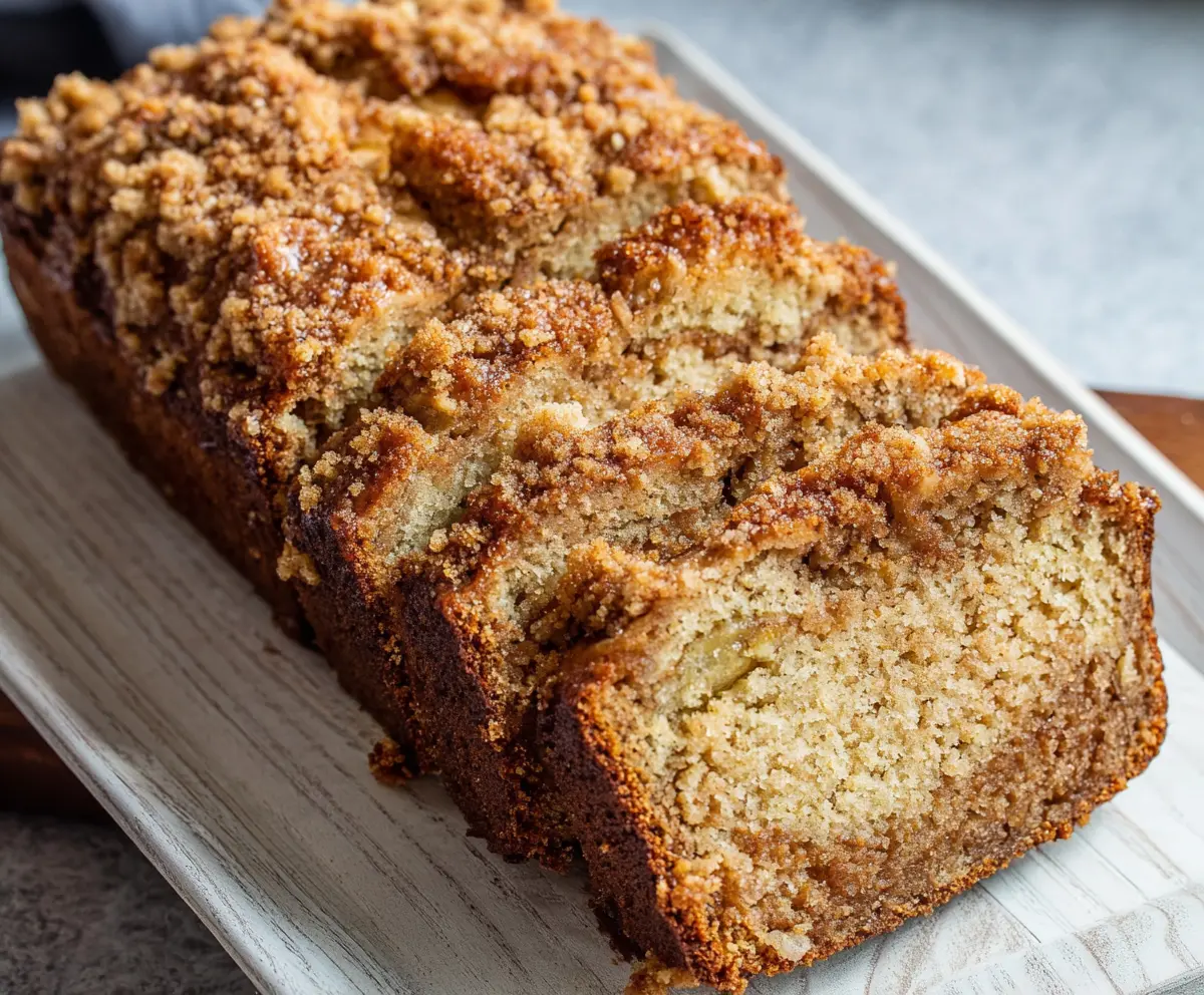 Easy Banana Bread with Crumb Topping
