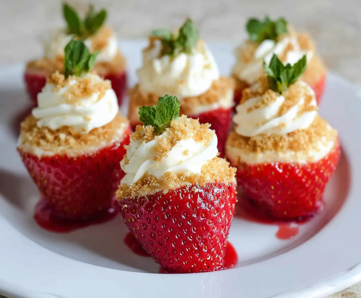 Cheesecake Stuffed Strawberries Recipe