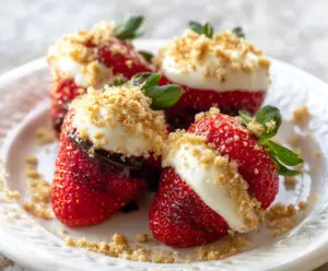 Cheesecake Stuffed Strawberries