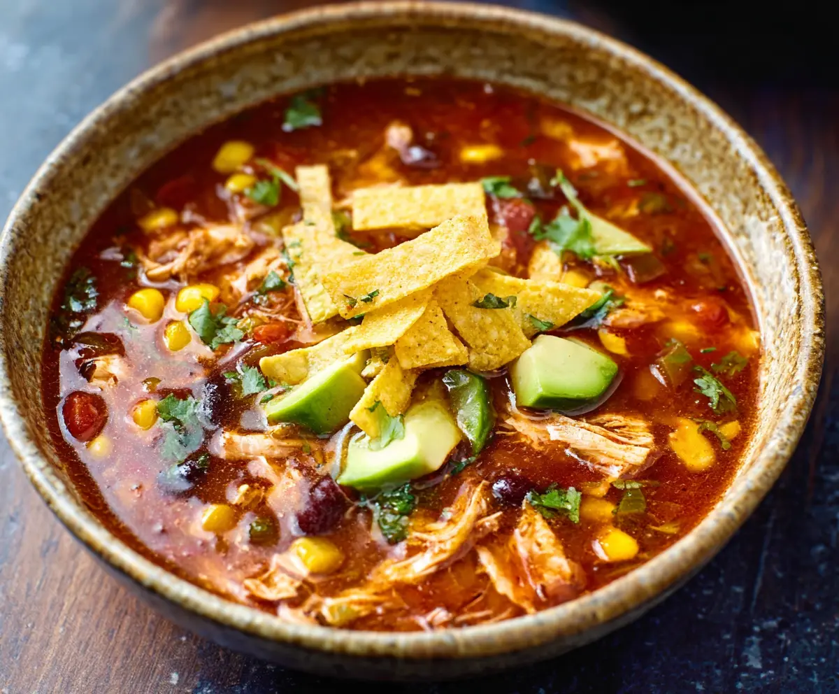 Easy Chicken Tortilla Soup Recipe