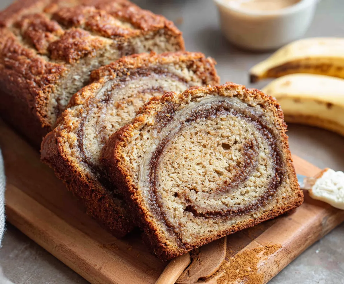 Easy Cinnamon Swirl Banana Bread