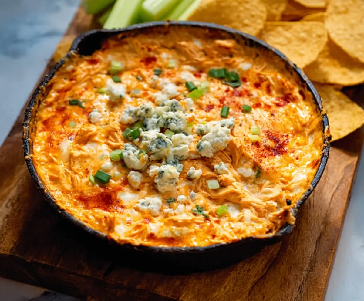 Easy Creamy Buffalo Chicken Dip