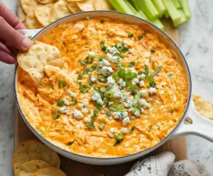 Creamy Spicy Buffalo Chicken Dip