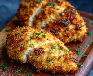 Crispy Air Fryer Parmesan Crusted Chicken