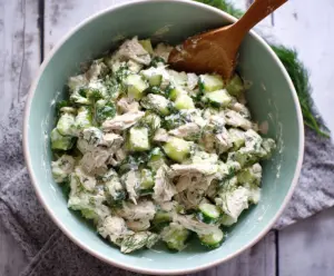 Cucumber Dill Greek Yogurt Rotisserie Chicken Salad