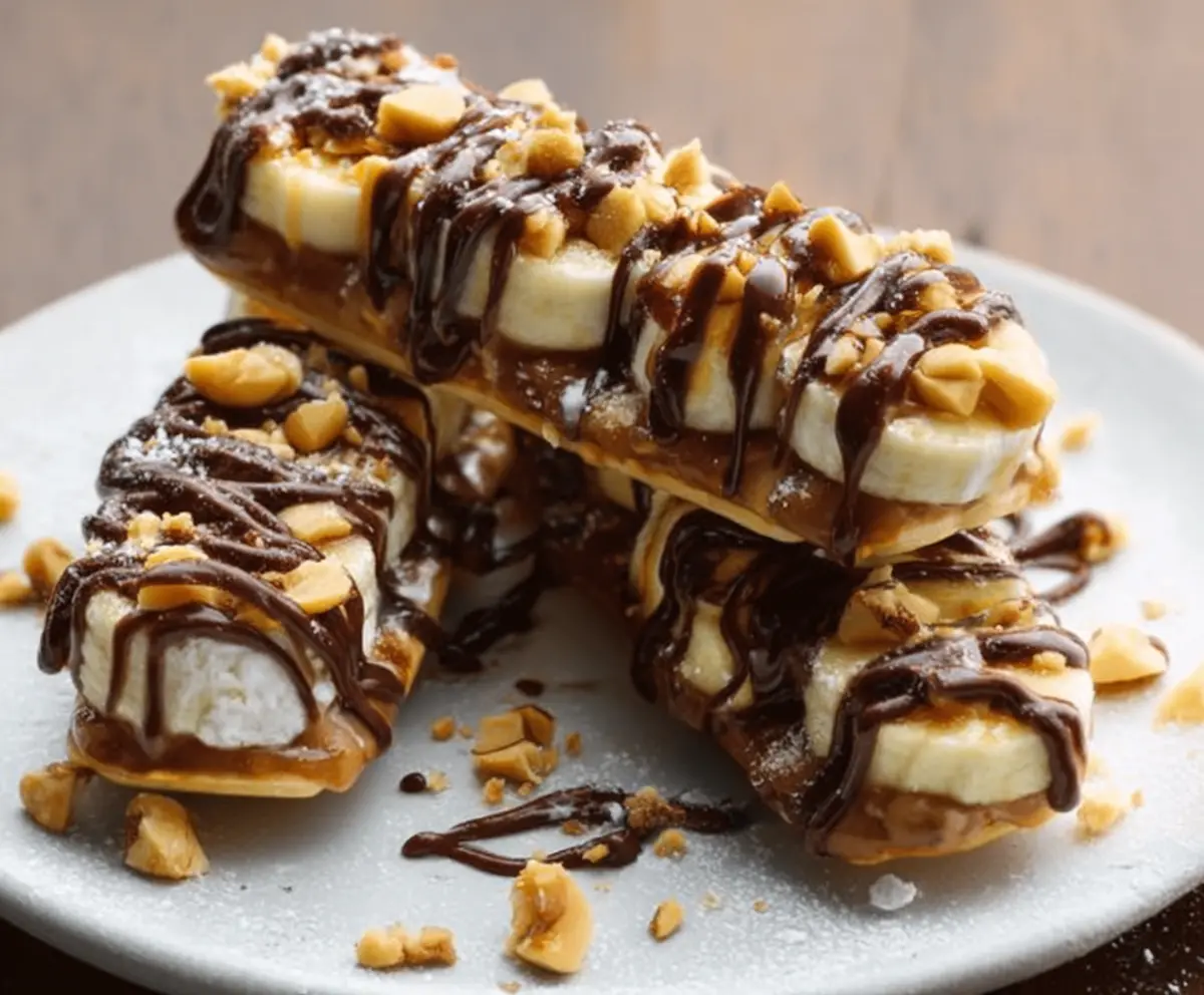 Frozen Banana Snickers Treat