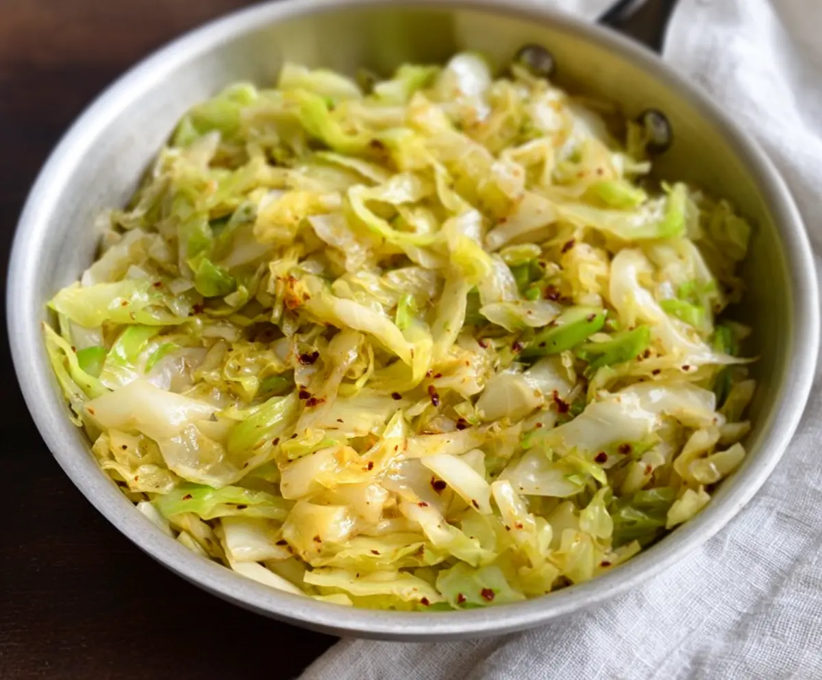 Garlic Butter Sautéed Cabbage Recipe