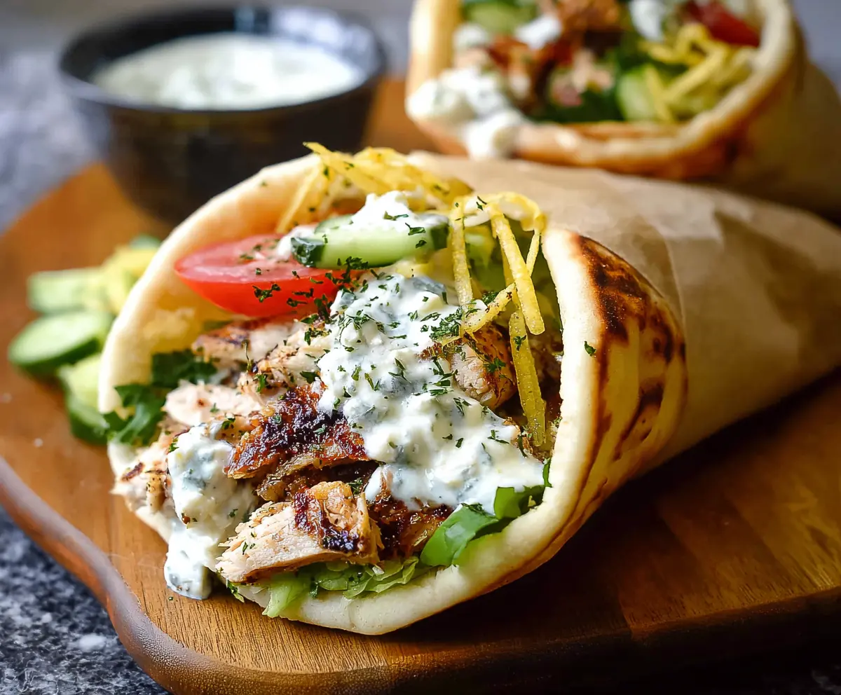 Easy Greek Chicken Gyros Recipe