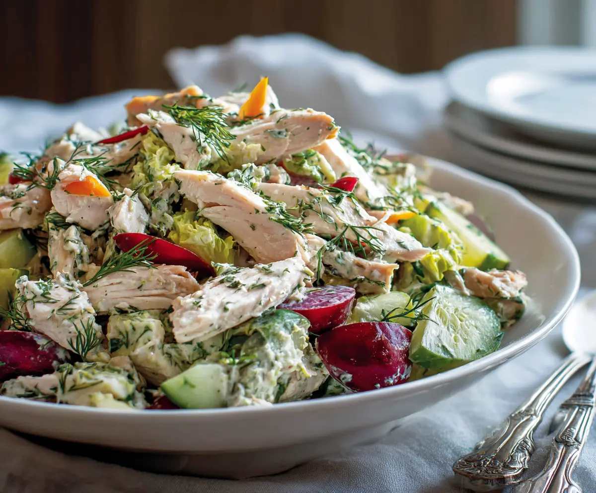 Easy Green Goddess Chicken Salad