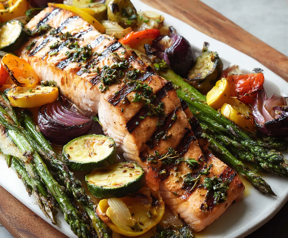 Easy Grilled Salmon with Veggies
