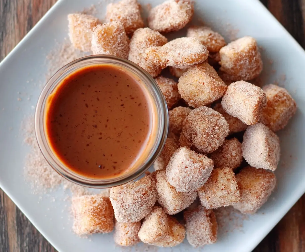 Crispy Healthy Air Fryer Churro Bites