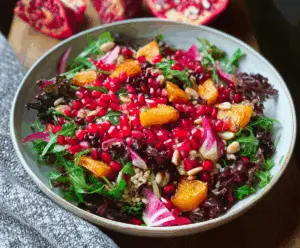 Healthy Winter Salad with Pomegranate