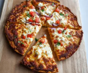 High Protein Cottage Cheese Pizza