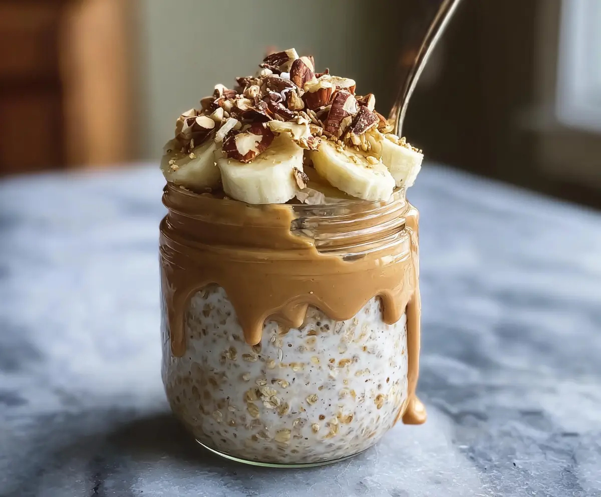 High-Protein Peanut Butter Overnight Oats