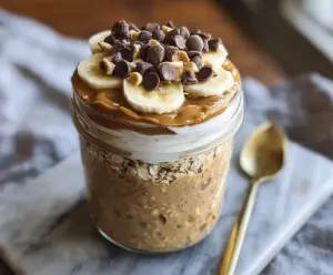 High-Protein Peanut Butter Overnight Oats