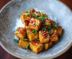 Honey Garlic Tofu