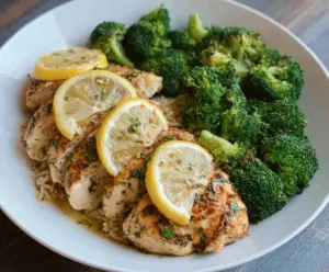 Lemon Garlic Chicken with Broccoli