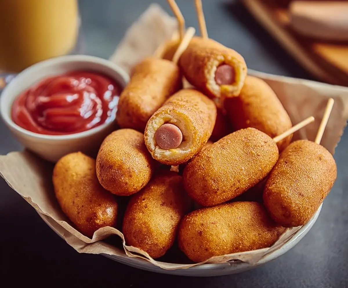 Easy Mini Corn Dogs Recipe