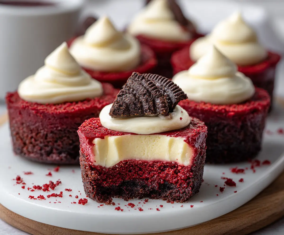 Mini Red Velvet Cheesecake Bites