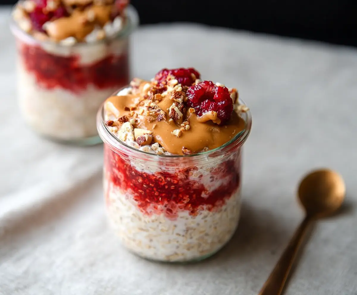 Easy Peanut Butter Jelly Oats