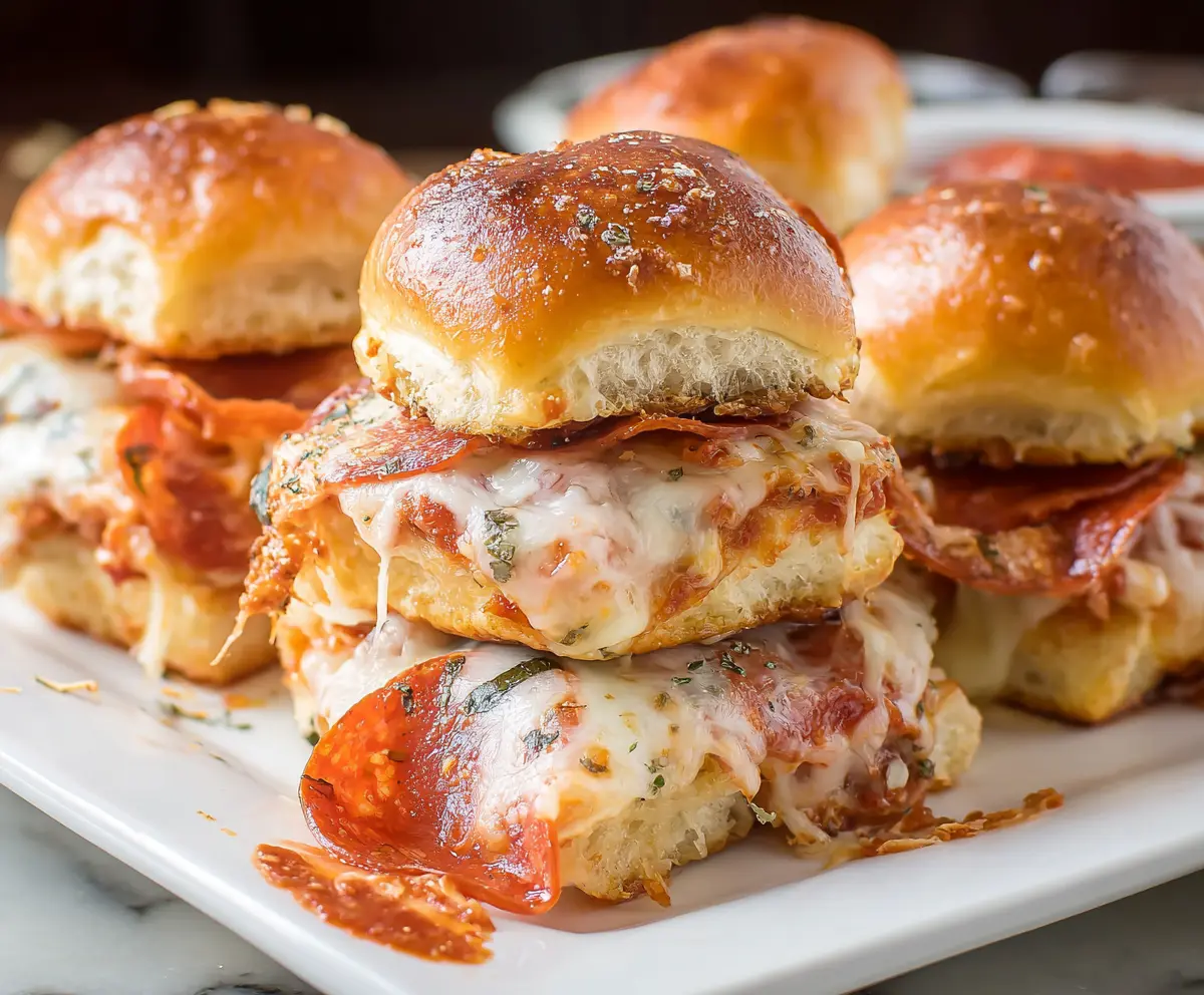 Easy Pepperoni Pizza Sliders Recipe