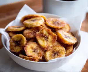 Quick Air Fryer Cinnamon Banana Chips