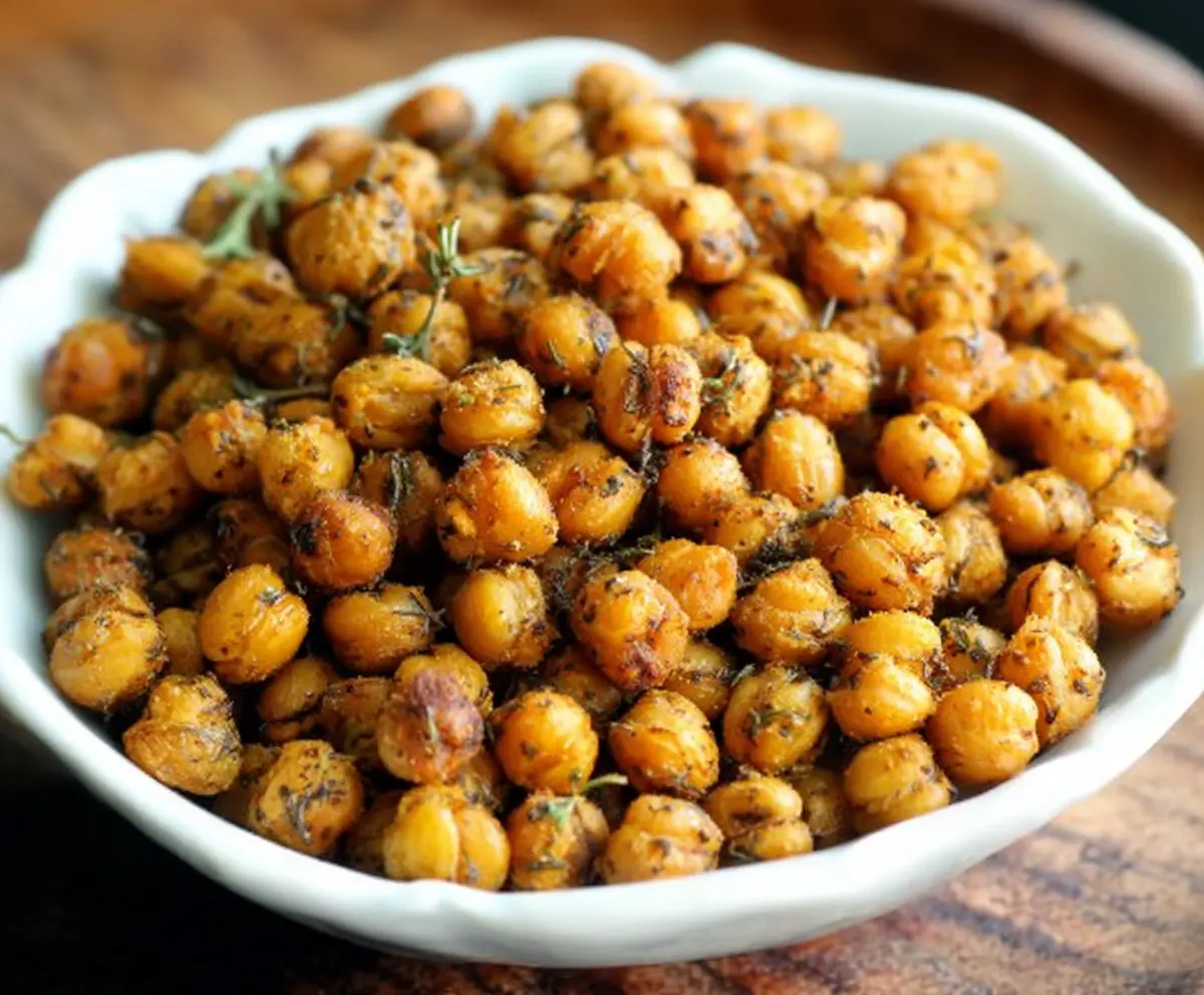 Crispy Ranch Roasted Chickpeas