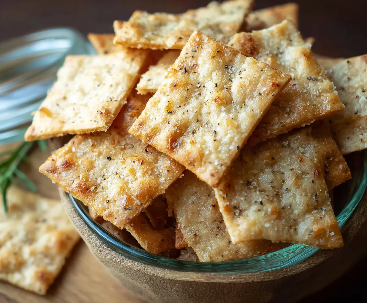 Crispy Sourdough Discard Crackers