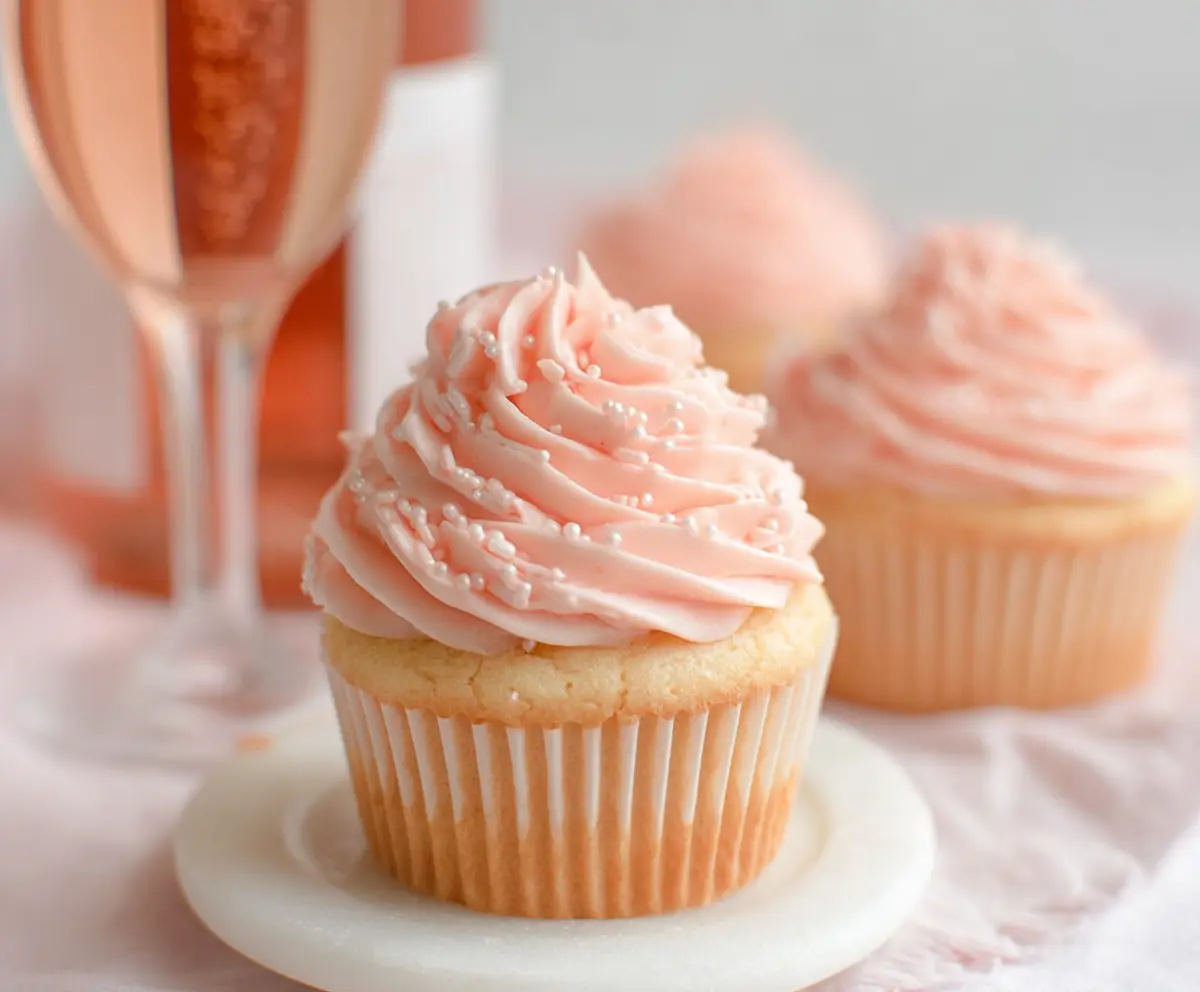 Rose Champagne Cupcakes Recipe