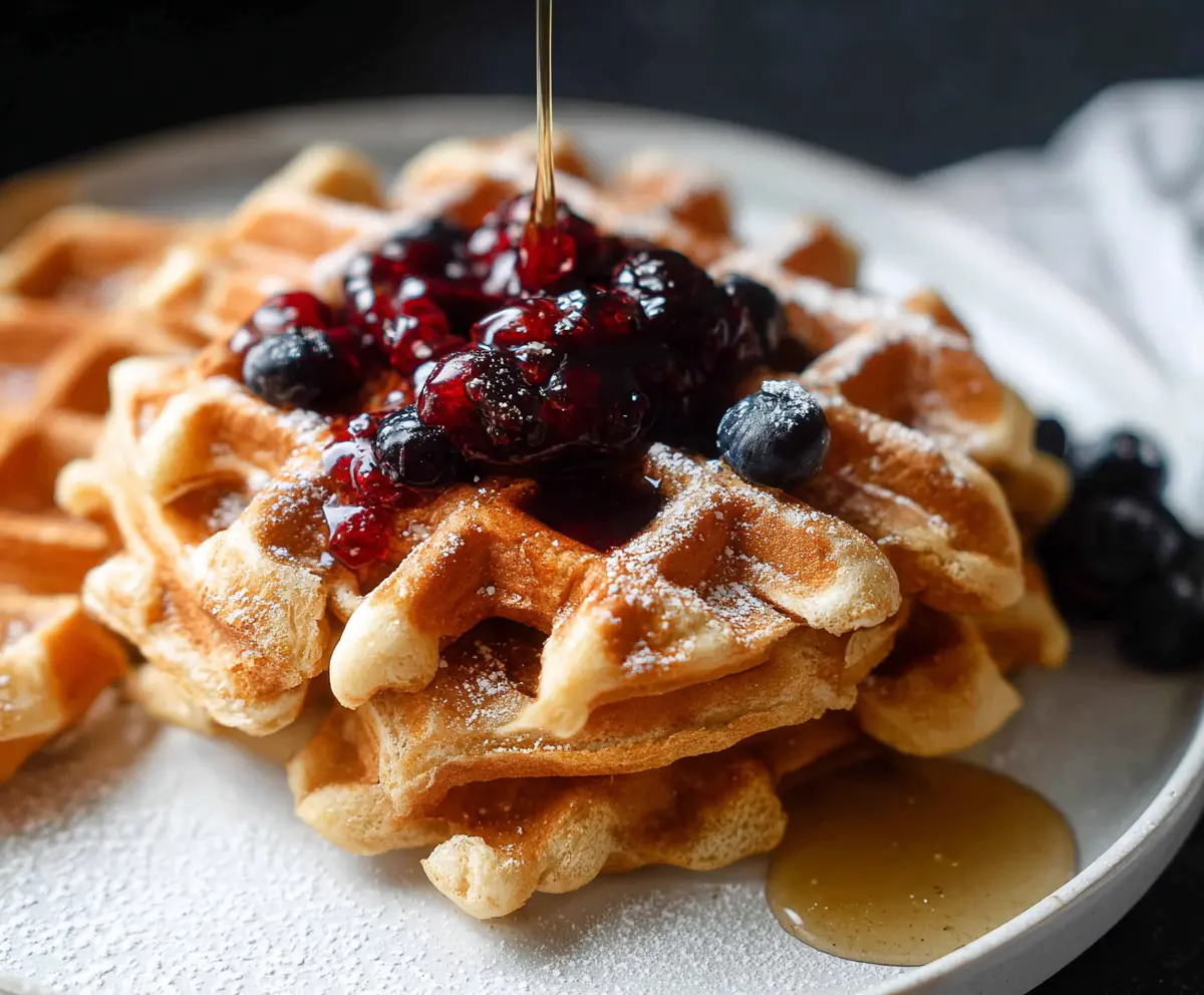 Easy Sourdough Discard Waffles