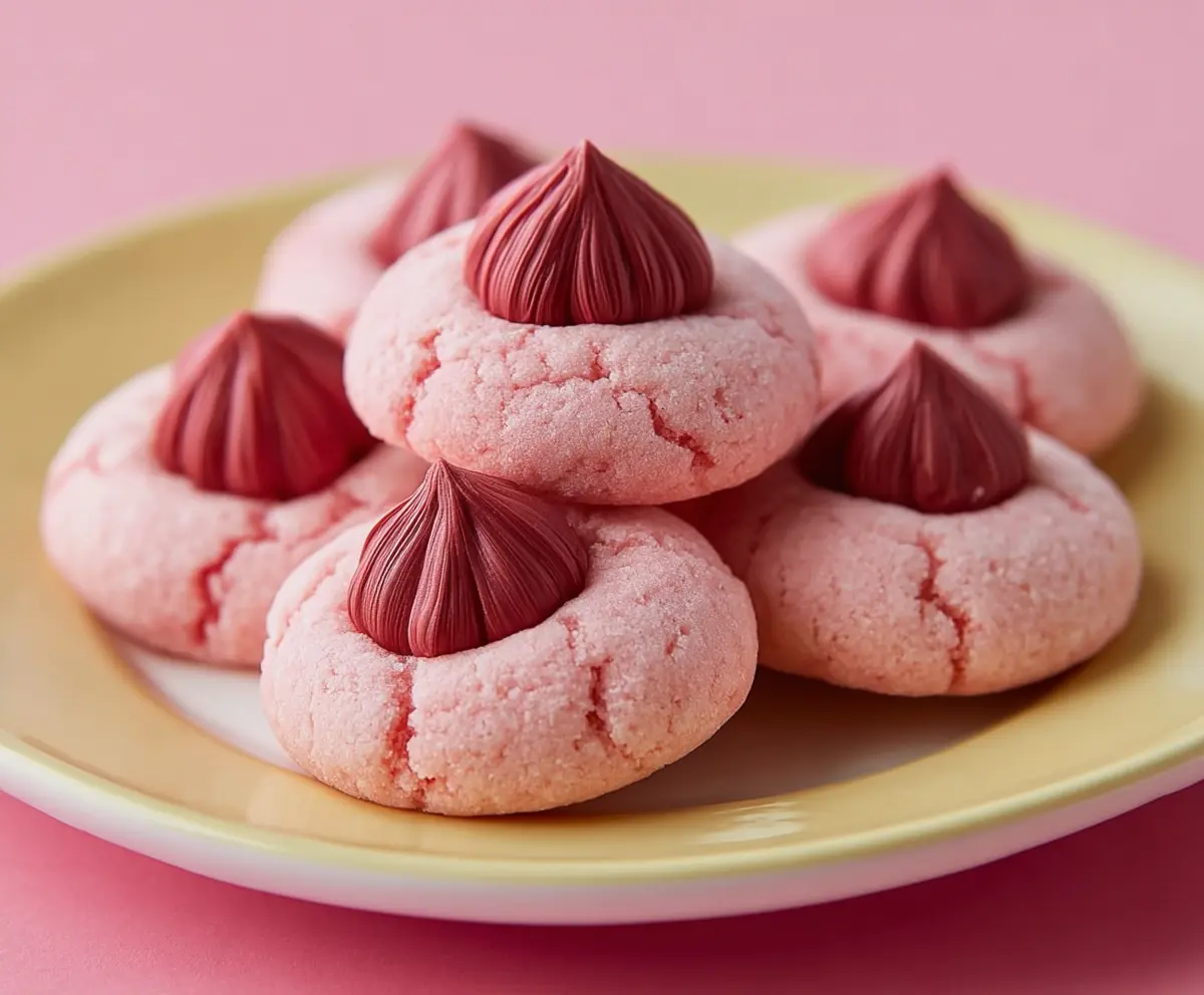 Sweet Strawberry Kiss Cookies