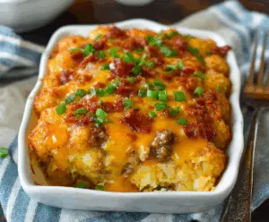 Tater Tot Sausage Breakfast Casserole