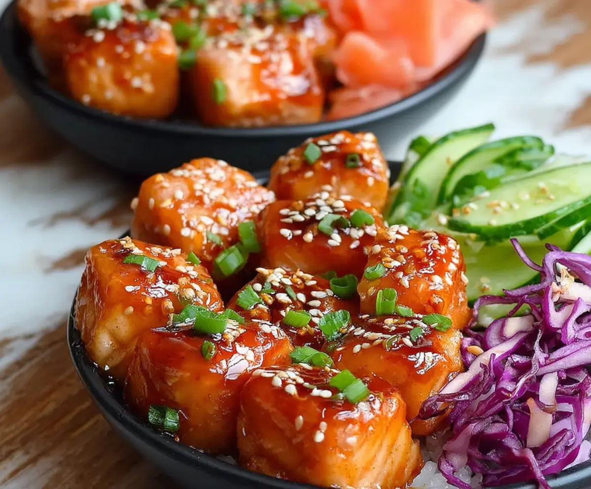 Bang Bang Salmon Bites Bowl Recipe