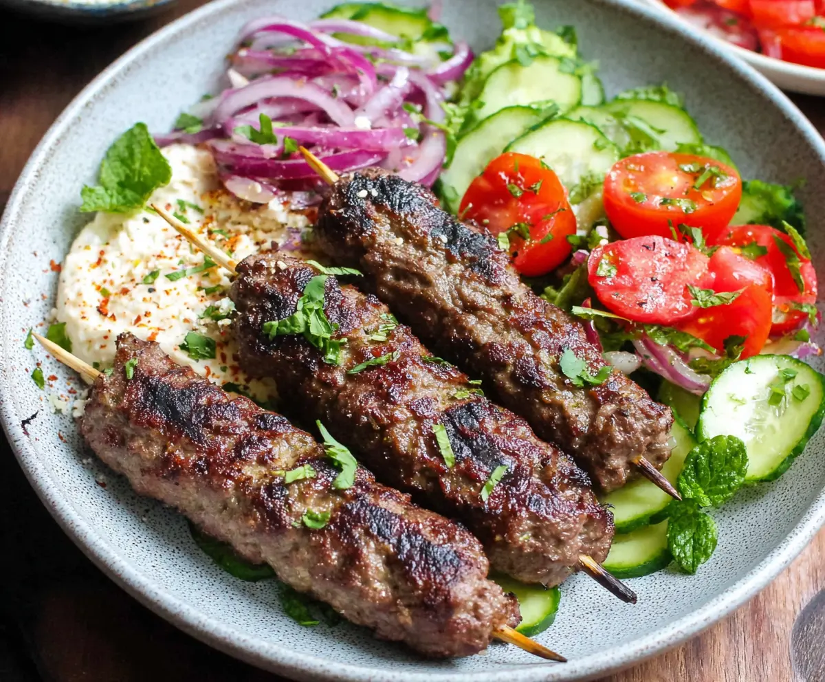 Easy Beef Kafta Kebabs Recipe