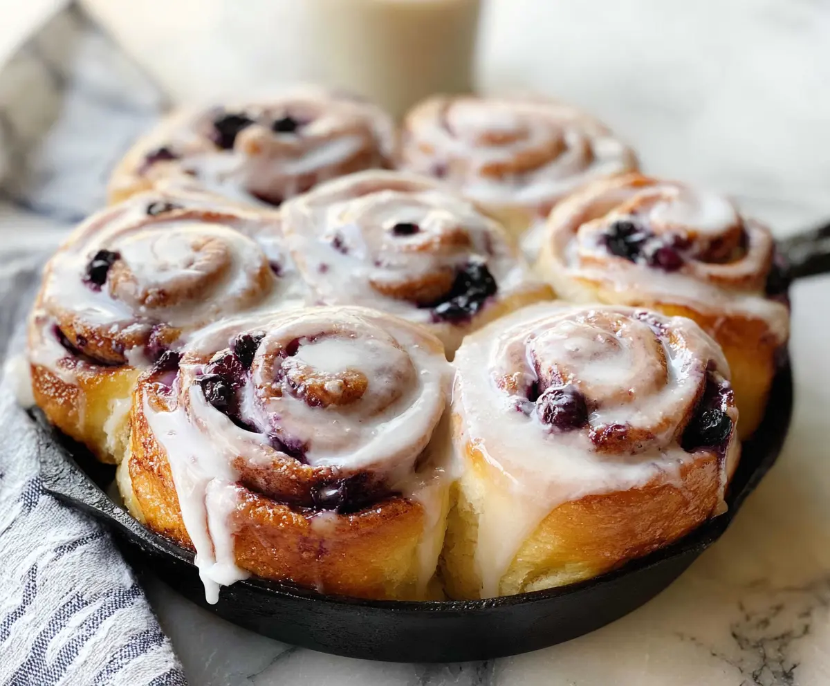 Tangy Blueberry Lemon Sweet Rolls