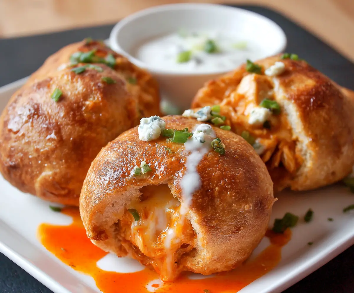 Easy Buffalo Chicken Bombs Recipe