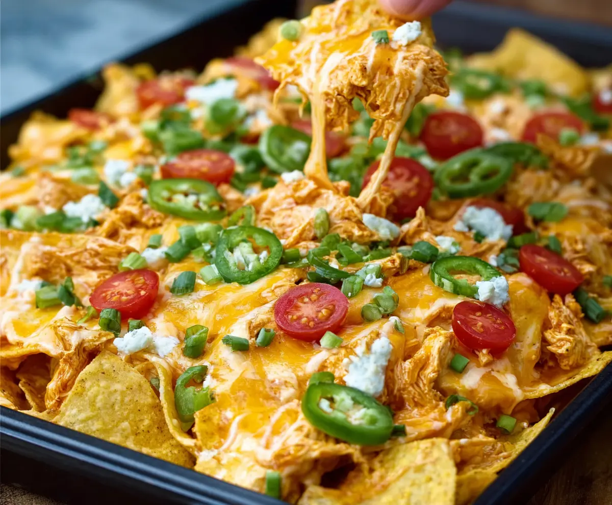 Buffalo Chicken Dip Nachos Recipe