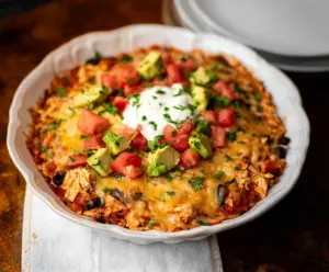 Chicken Burrito Casserole