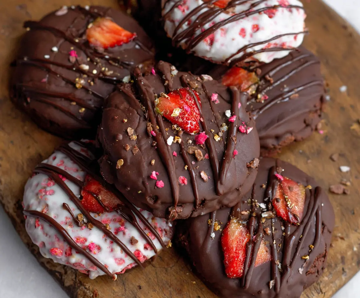 Chocolate Covered Strawberry Cookies