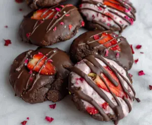 Chocolate Covered Strawberry Cookies