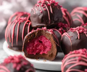 Chocolate Raspberry Truffles